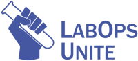 LabOps Unite Horizontal Logo Blue